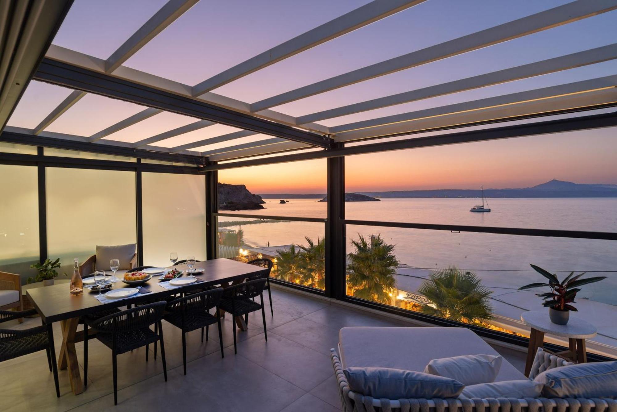 Peristeres Luxury Apartment Next To The Sea - By Apokoras Villas อัลมีรีดา ภายนอก รูปภาพ